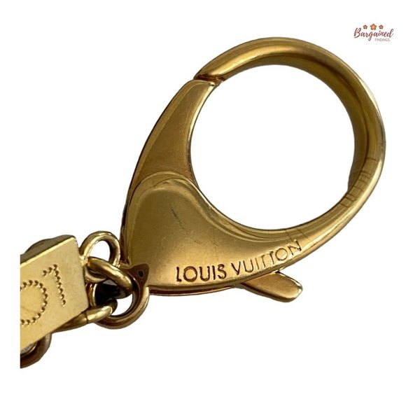 Authentic LOUIS VUITTON Goldtone Tapage Key Holder And Bag Charm - Picture 6 of 12